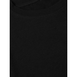 Cute Milk Tea Print T-shirt, Casual Short Sleeve Crew Neck Summer Top, Women's Clothing